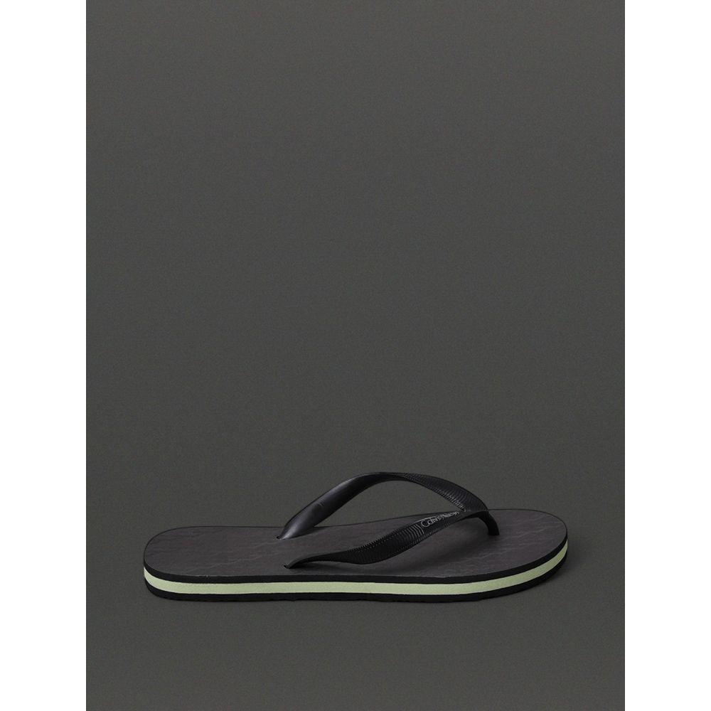 Chinelo Masculino Monograma Calvin Klein Swimwear - Preto - 1