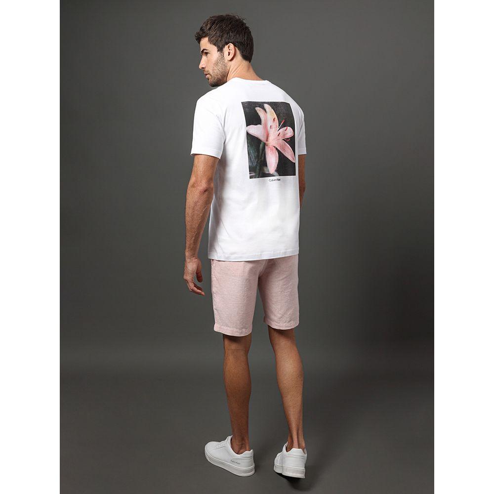 Short Masculino Elástico Cotton Calvin Klein - Rosa Claro - 5