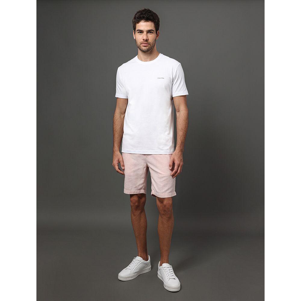 Short Masculino Elástico Cotton Calvin Klein - Rosa Claro - 3