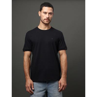 Camiseta Masculina Malhão Com Punhos Calvin Klein Jeans - Preto