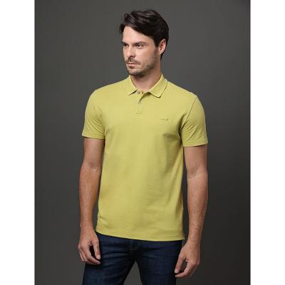 Polo Masculina Slim Patch Borracha Calvin Klein - Verde Pistache