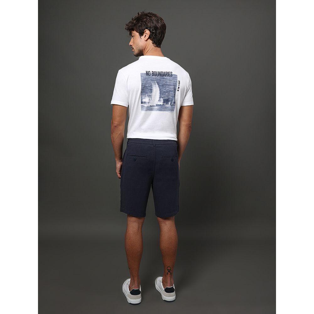 Bermuda Masculina Linen Calvin Klein Jeans - Marinho - 2