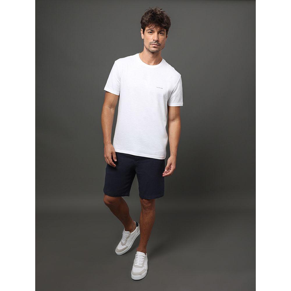 Bermuda Masculina Linen Calvin Klein Jeans - Marinho - 3