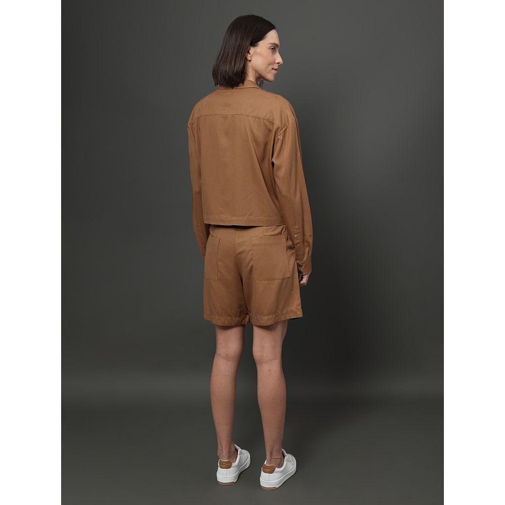 Camisa Feminina Nervura Calvin Klein Jeans - Havana - 2