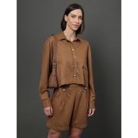 Camisa Feminina Nervura Calvin Klein Jeans - Havana - 1