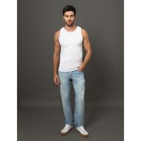 Regata Masculina Ribana Monogram Calvin Klein Jeans - Branco - 3