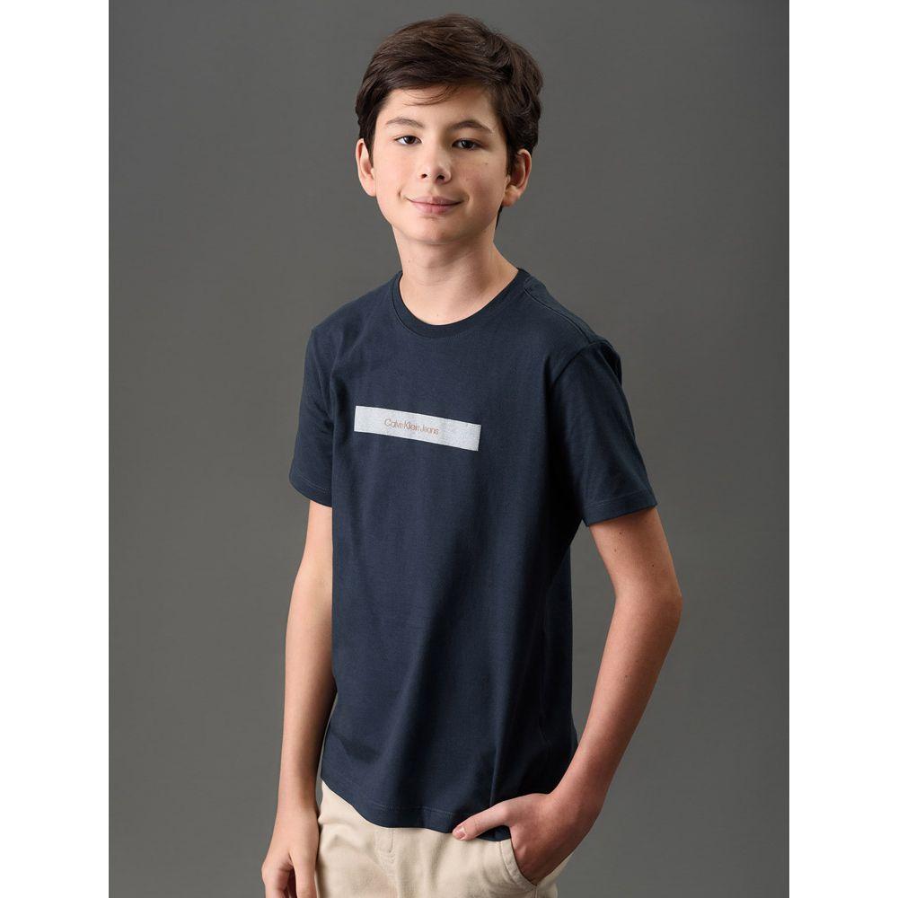 Camiseta Menino Logo Sport Calvin Klein Jeans - Marinho - 5
