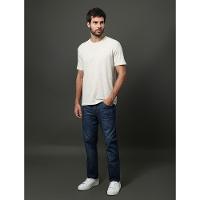 Camiseta Masculina Linho Calvin Klein Jeans - Off White - 3