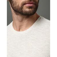 Camiseta Masculina Linho Calvin Klein Jeans - Off White
