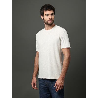 Camiseta Masculina Linho Calvin Klein Jeans - Off White