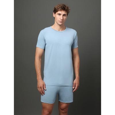 Pijama Masculino Camiseta e Bermuda Modal Calvin Klein Underwear - Azul Claro