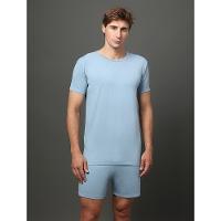Pijama Masculino Camiseta e Bermuda Modal Calvin Klein Underwear - Azul Claro - 1