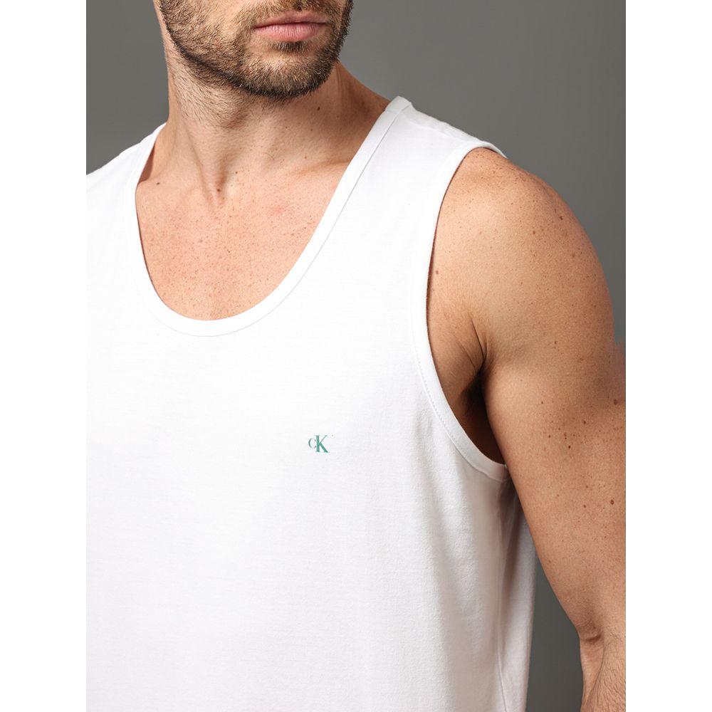 Regata Masculina Logo Calvin Klein Jeans - Branco 2 - 4