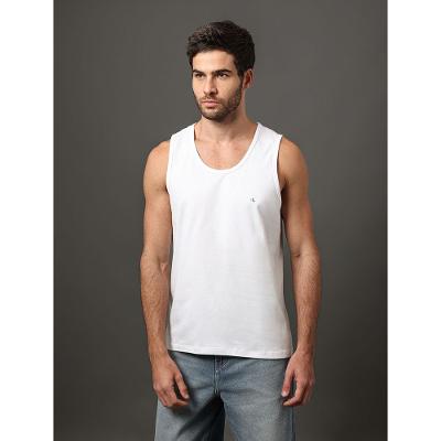 Regata Masculina Logo Calvin Klein Jeans - Branco 2