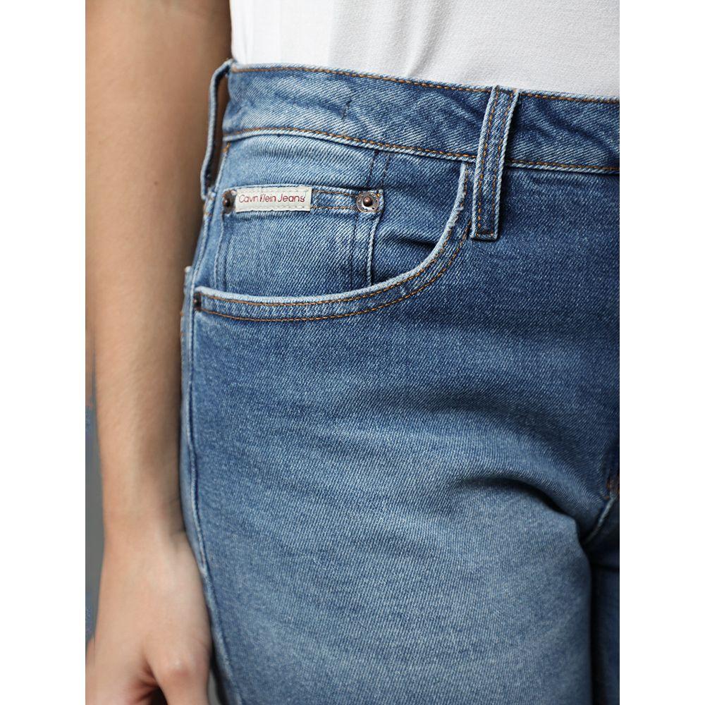 Calça Jeans Feminina Slim 5 Pockets Calvin Klein Jeans - Azul Médio - 4