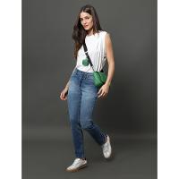 Calça Jeans Feminina Slim 5 Pockets Calvin Klein Jeans - Azul Médio - 5