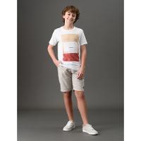 Camiseta Menino Sunset Overlay Calvin Klein Jeans - Branco - 3