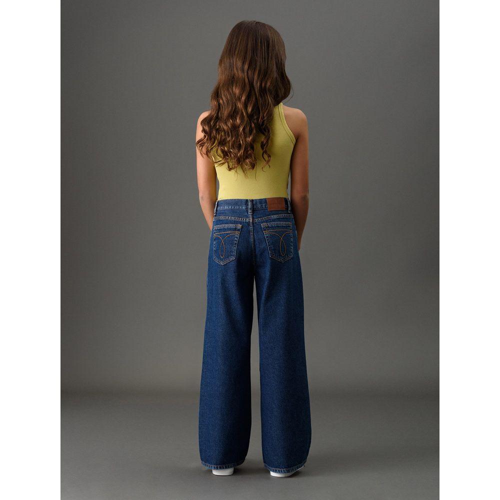 Calça Jeans Menina Wide Leg Calvin Klein Jeans - Marinho - 2