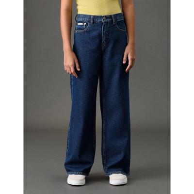 Calça Jeans Menina Wide Leg Calvin Klein Jeans - Marinho