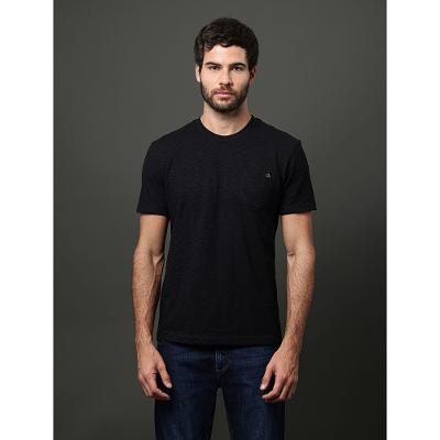 Camiseta Masculina Flamê Com Bolso Calvin Klein - Preto