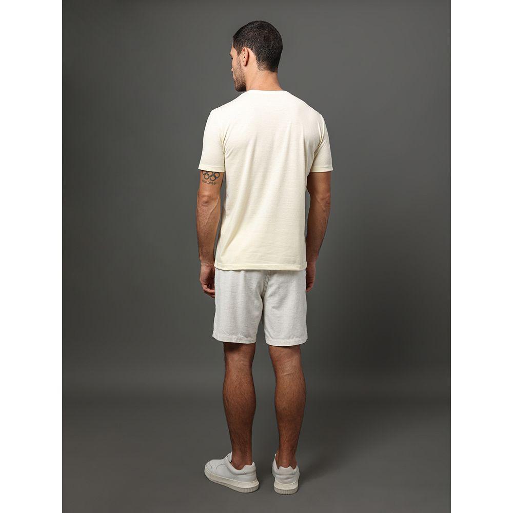 Camiseta Masculina Botonê Calvin Klein Jeans - Amarelo Manteiga - 2