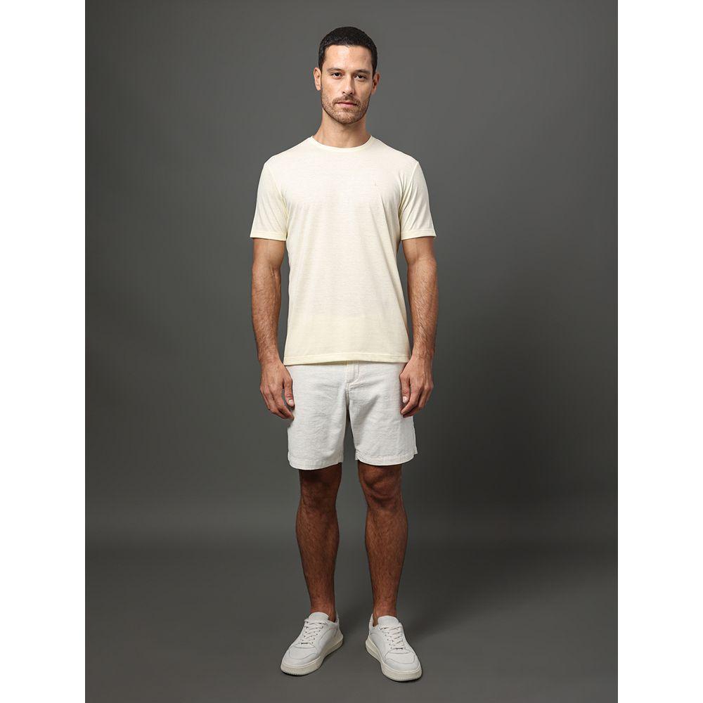 Camiseta Masculina Botonê Calvin Klein Jeans - Amarelo Manteiga - 3