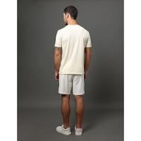 Camiseta Masculina Botonê Calvin Klein Jeans - Amarelo Manteiga - 2