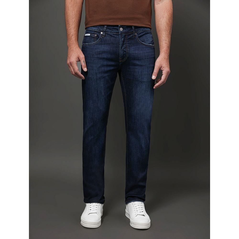 Calça Jeans Masculina Skinny Controle Térmico Calvin Klein - Marinho - 1