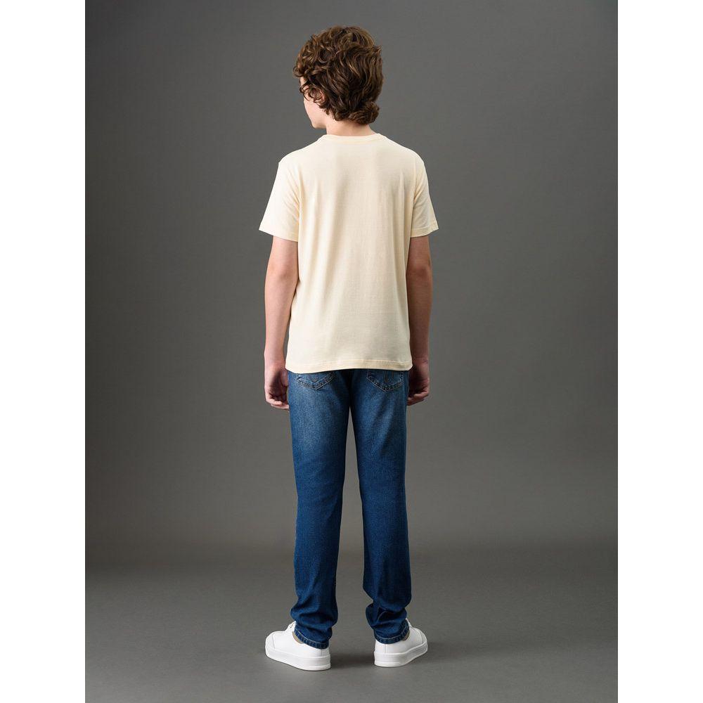 Camiseta Menino Sunset & Sunrise Calvin Klein Jeans - Amarelo Manteiga - 2