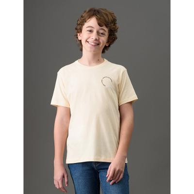 Camiseta Menino Sunset & Sunrise Calvin Klein Jeans - Amarelo Manteiga