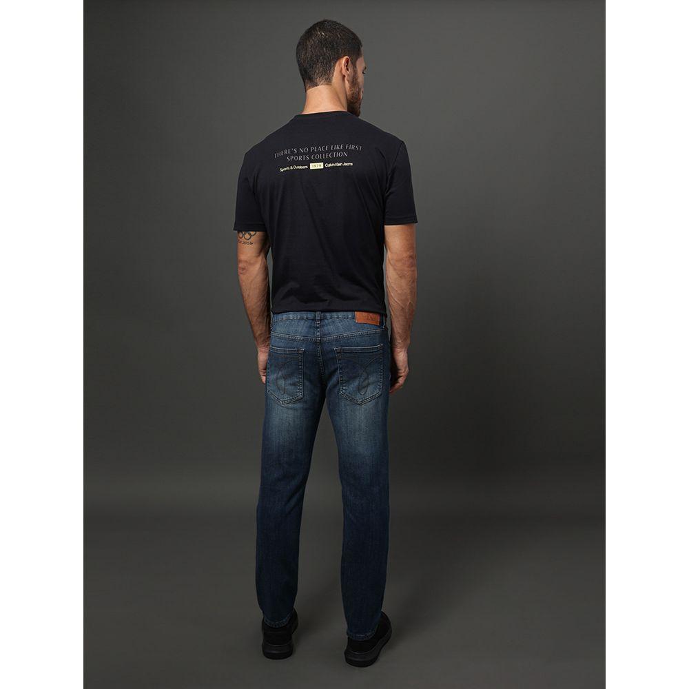 Calça Jeans Masculina Slim 5 Pockets Calvin Klein Jeans - Azul Médio - 2
