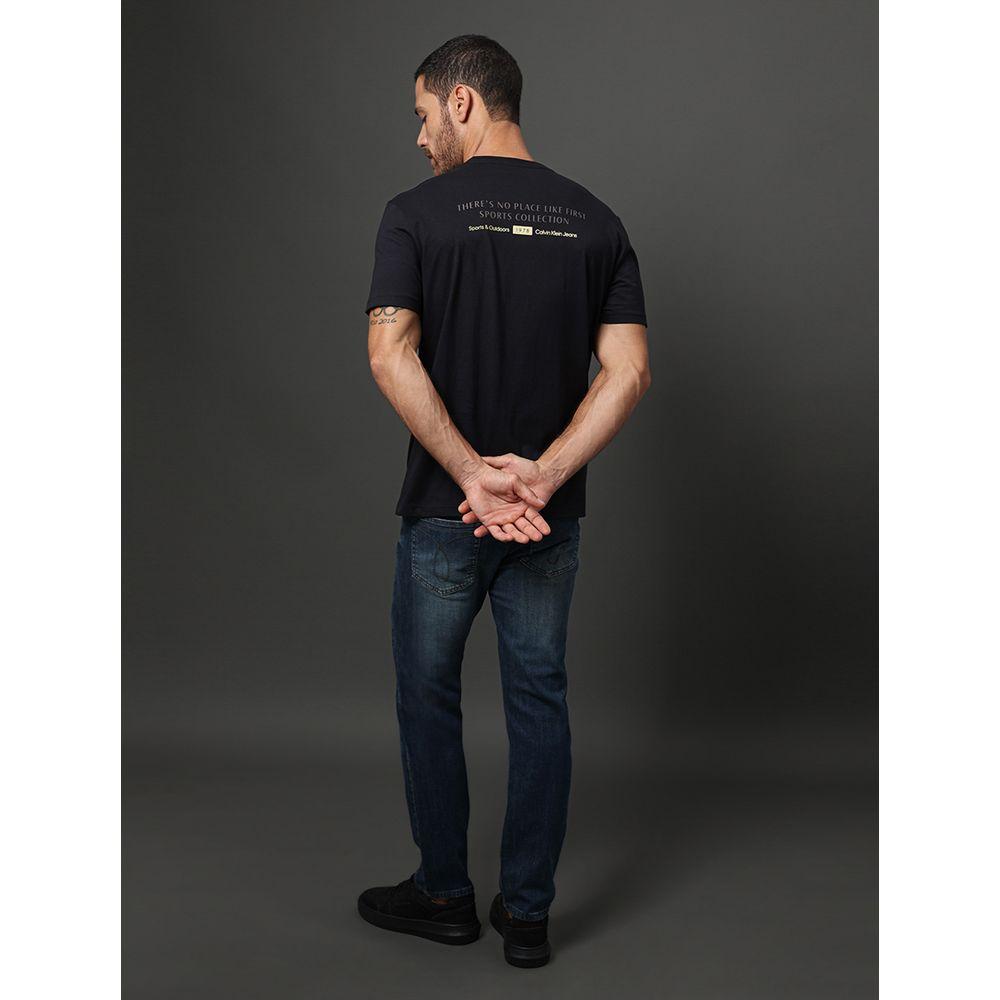 Calça Jeans Masculina Slim 5 Pockets Calvin Klein Jeans - Azul Médio - 5