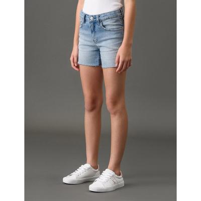 Shorts Jeans Menina Mom Calvin Klein Jeans - Azul Claro
