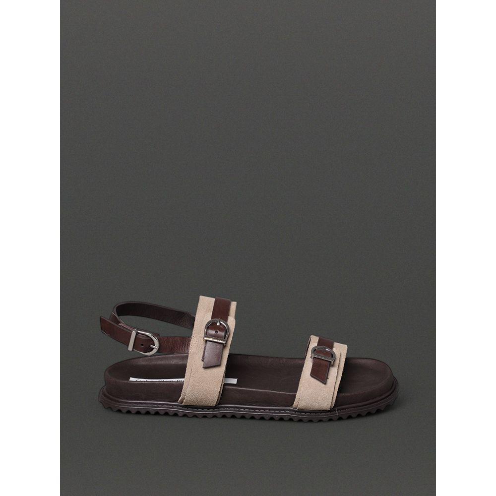 Sandália Feminina Fivelas Calvin Klein Jeans - Cafe - 1