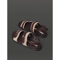 Sandália Feminina Fivelas Calvin Klein Jeans - Cafe - 3