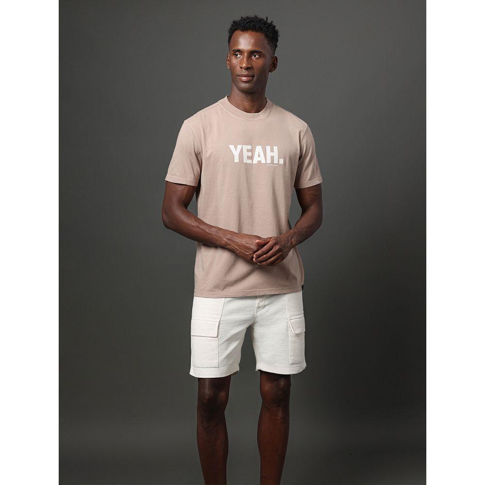 Bermuda Masculina Cargo Linho Calvin Klein Jeans - Off White - 5