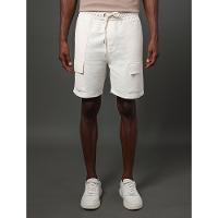 Bermuda Masculina Cargo Linho Calvin Klein Jeans - Off White - 1