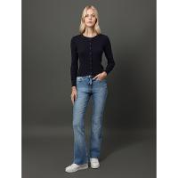 Cardigan Feminino Canelado Calvin Klein Jeans - Marinho - 1