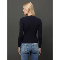 Cardigan Feminino Canelado Calvin Klein Jeans - Marinho - 2