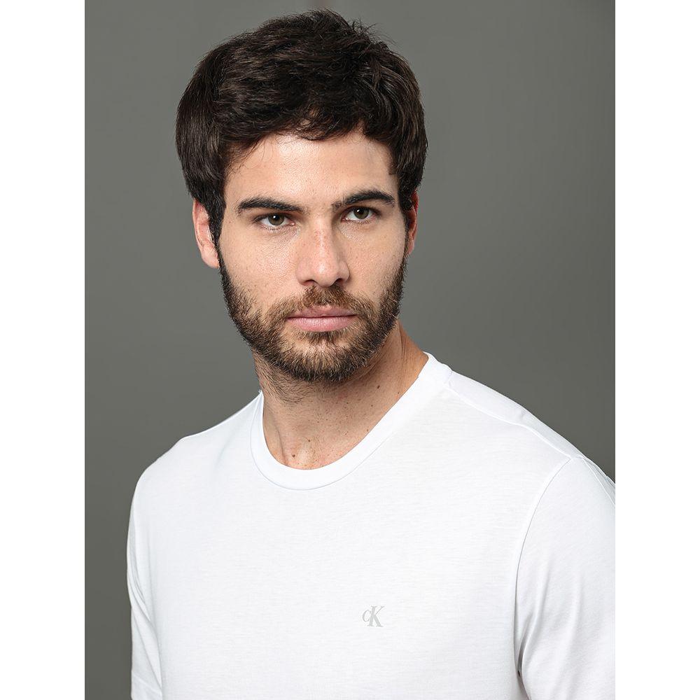 Camiseta Masculina Pima Calvin Klein - Branco 2 - 4