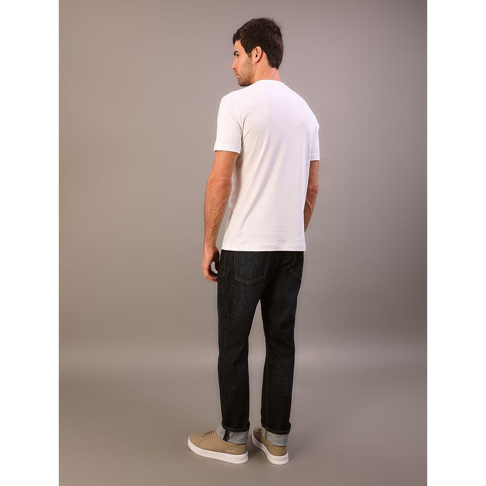 Camiseta Masculina Pima Calvin Klein - Branco 2 - 4
