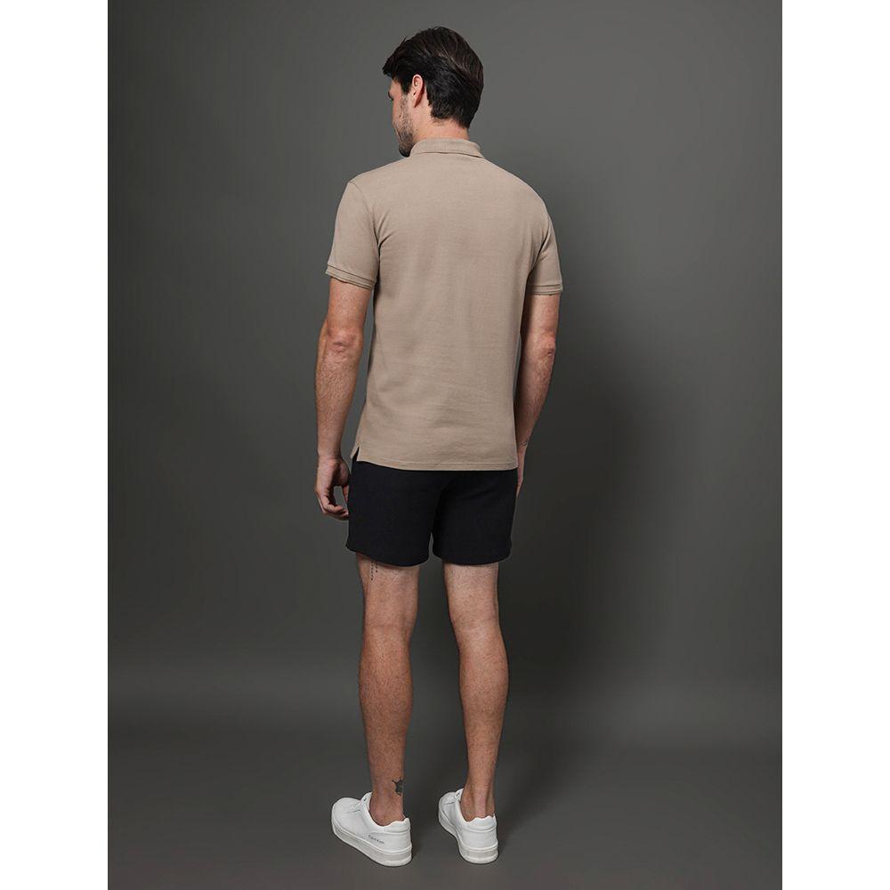 Polo Masculina Premium Calvin Klein - Caqui Medio - 2