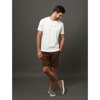 Camiseta Masculina Logo Calvin Klein Jeans - Off White