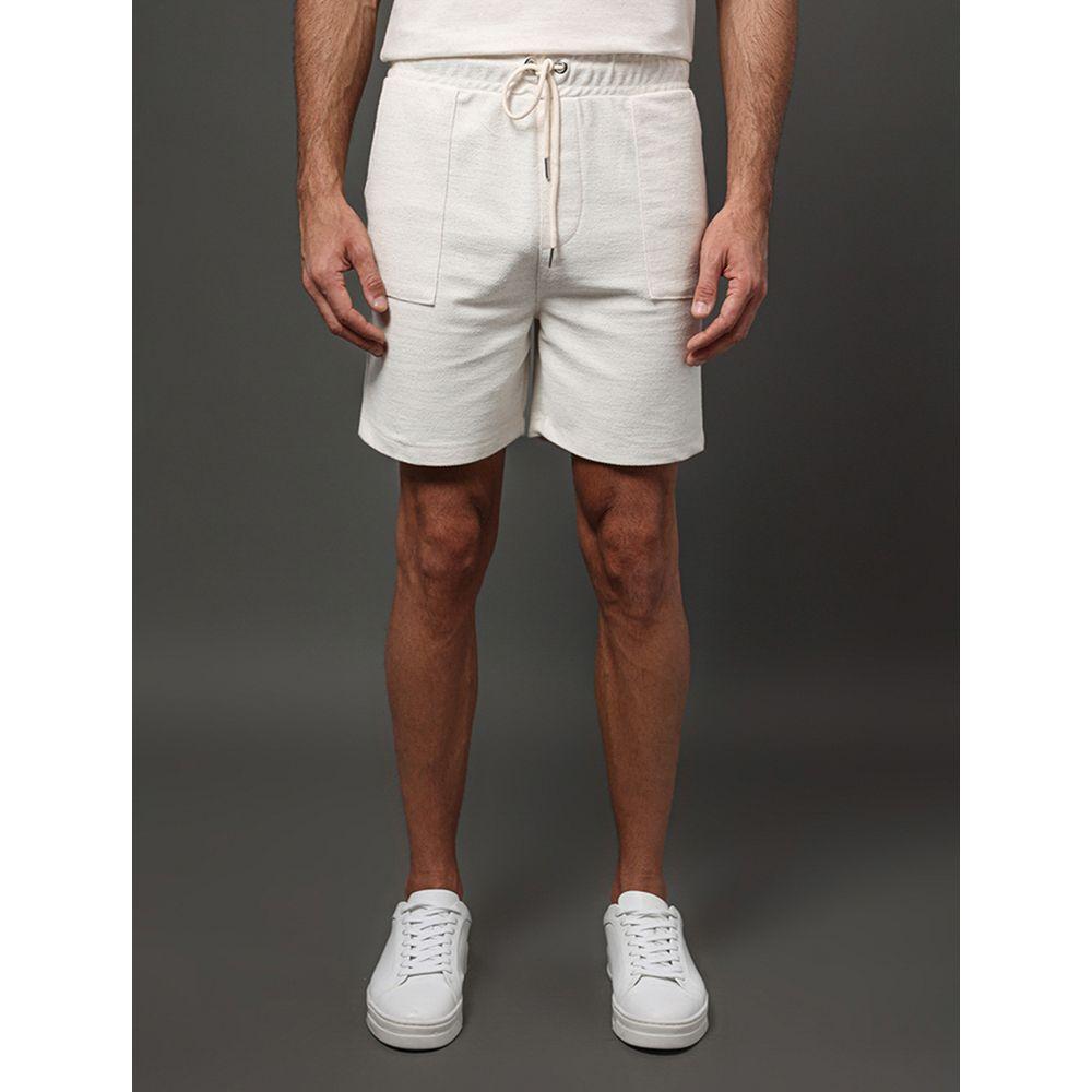 Bermuda Masculina Linho Diagonal Calvin Klein - Off White - 1