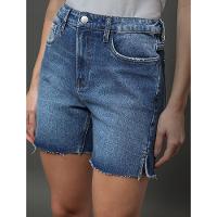 Bermuda Jeans Feminina Meio Coxa Calvin Klein Jeans - Azul Médio - 1