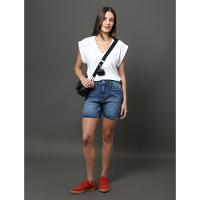 Bermuda Jeans Feminina Meio Coxa Calvin Klein Jeans - Azul Médio - 5