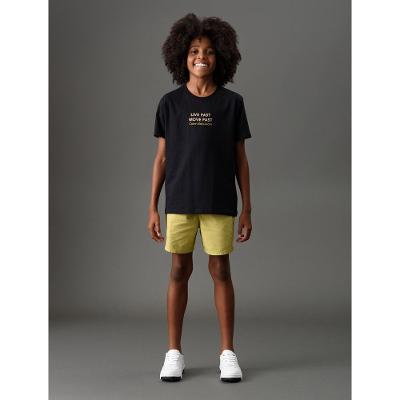 Camiseta Menino Live Fast Calvin Klein Jeans - Preto