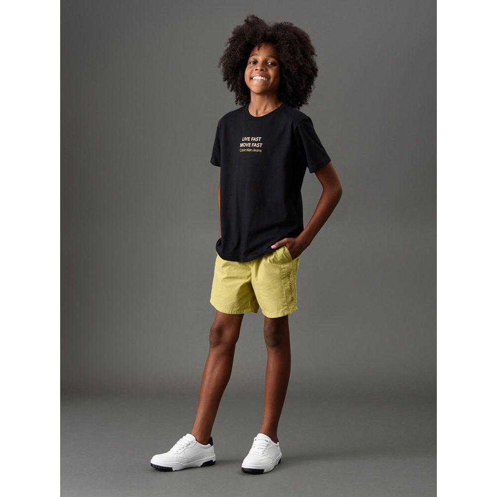 Camiseta Menino Live Fast Calvin Klein Jeans - Preto - 3