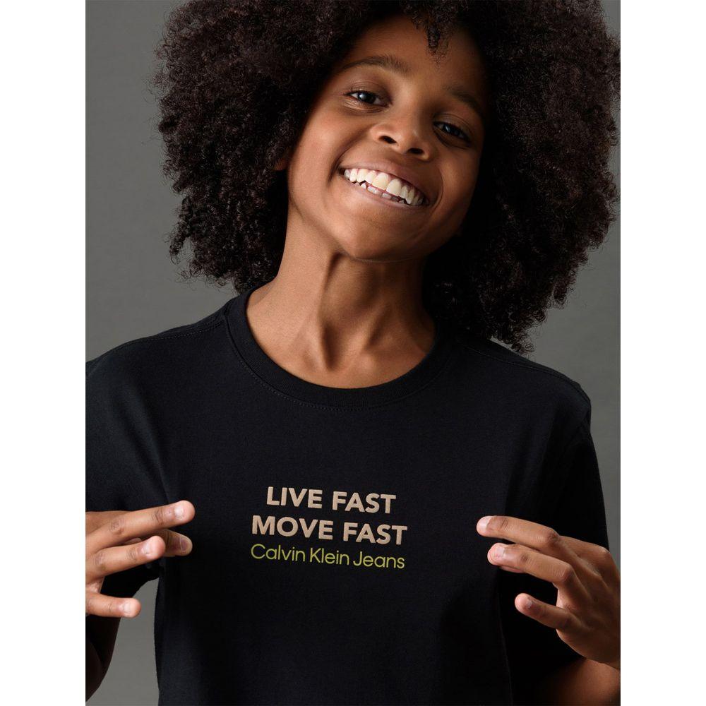 Camiseta Menino Live Fast Calvin Klein Jeans - Preto - 4
