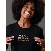 Camiseta Menino Live Fast Calvin Klein Jeans - Preto